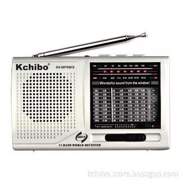 FM/MW/SW Radio with MP3 Player and 11 Band Receiver